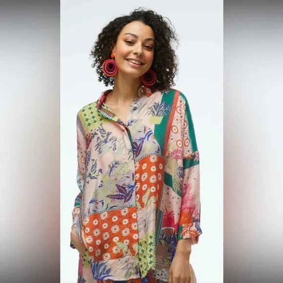 Zaket & Plover Oriental Blossom Blouse - Picture 1 of 8